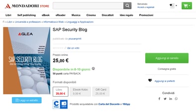 SAP Security Blog - - Libro - Mondadori Store e altre 9 pagine - Lavoro - Micros